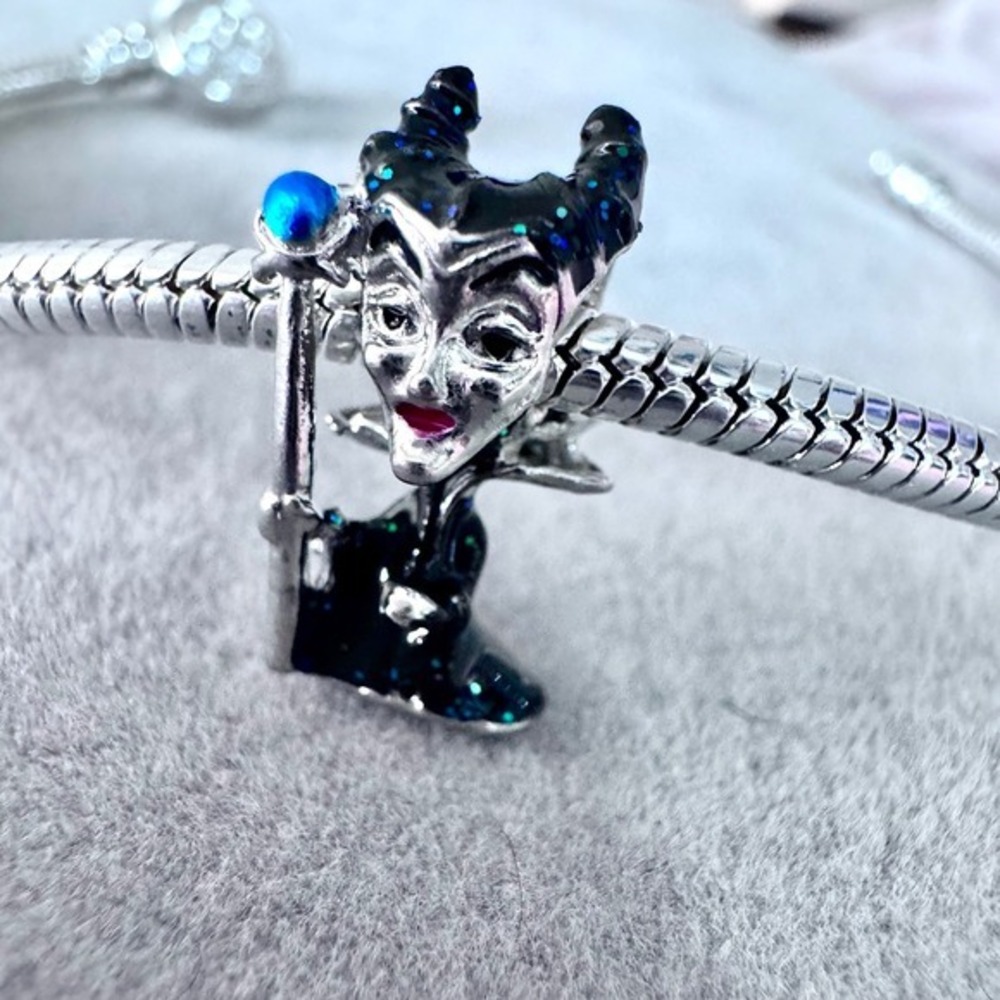 Disney Maleficent Bead Charm Silver fits‎ PANDORA - Picture 12 of 13